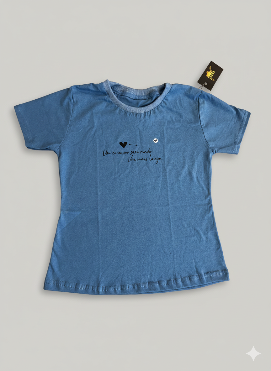 T-shirt Um Coração Sem Medo