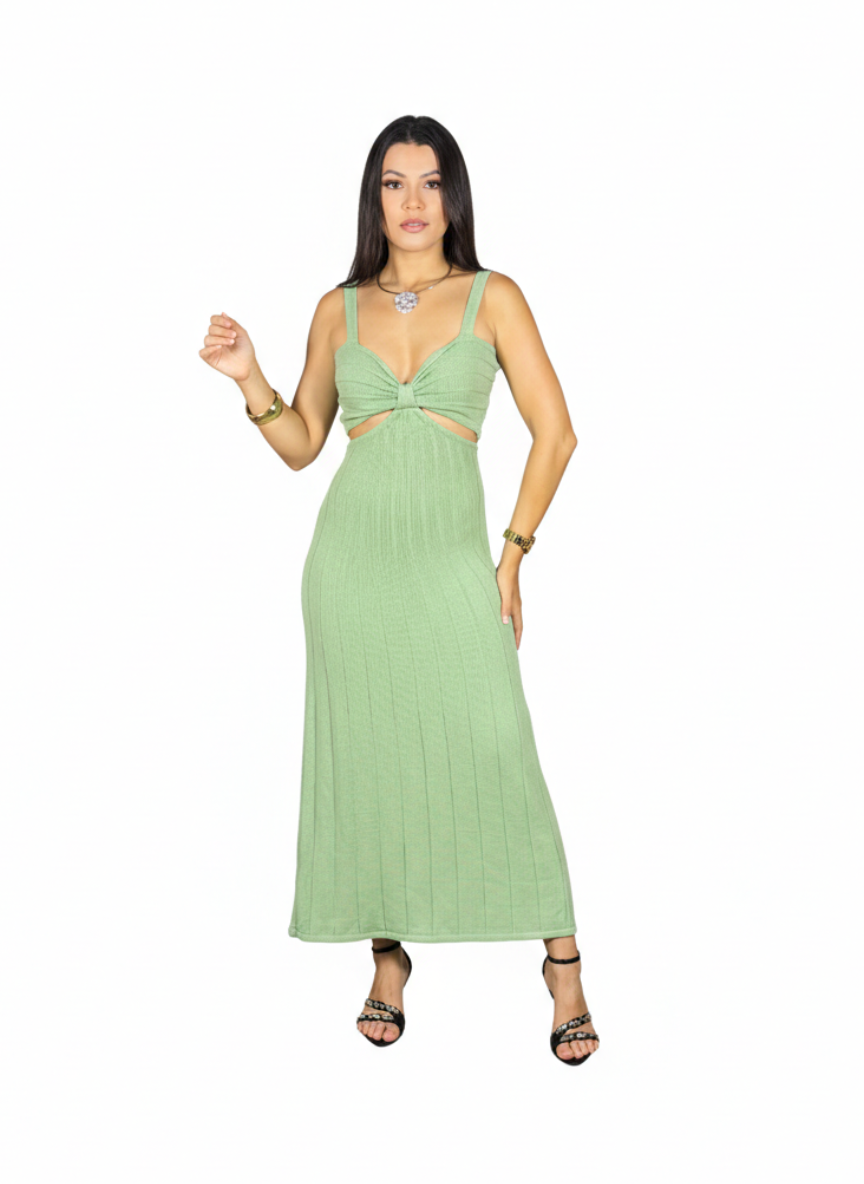 Vestido Tricot Laço