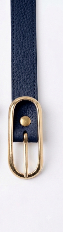 Cinto Fem Fivela Dourado Oval Vertical