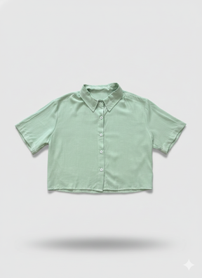 Cropped Social Linho