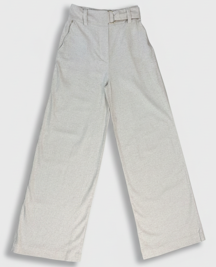 Calça em Linho Fivela