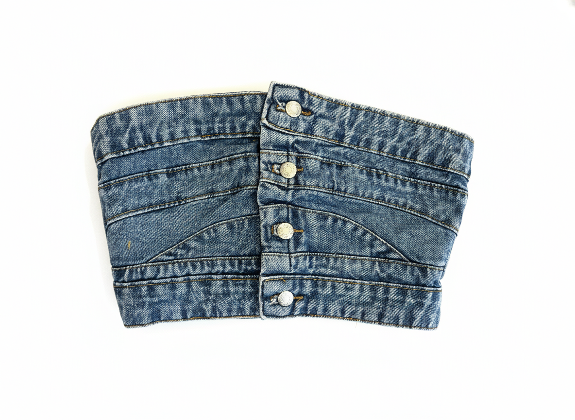 Cropped Jeans Botão LaPana