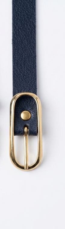 Cinto Fem Fivela Dourado Oval Vertical