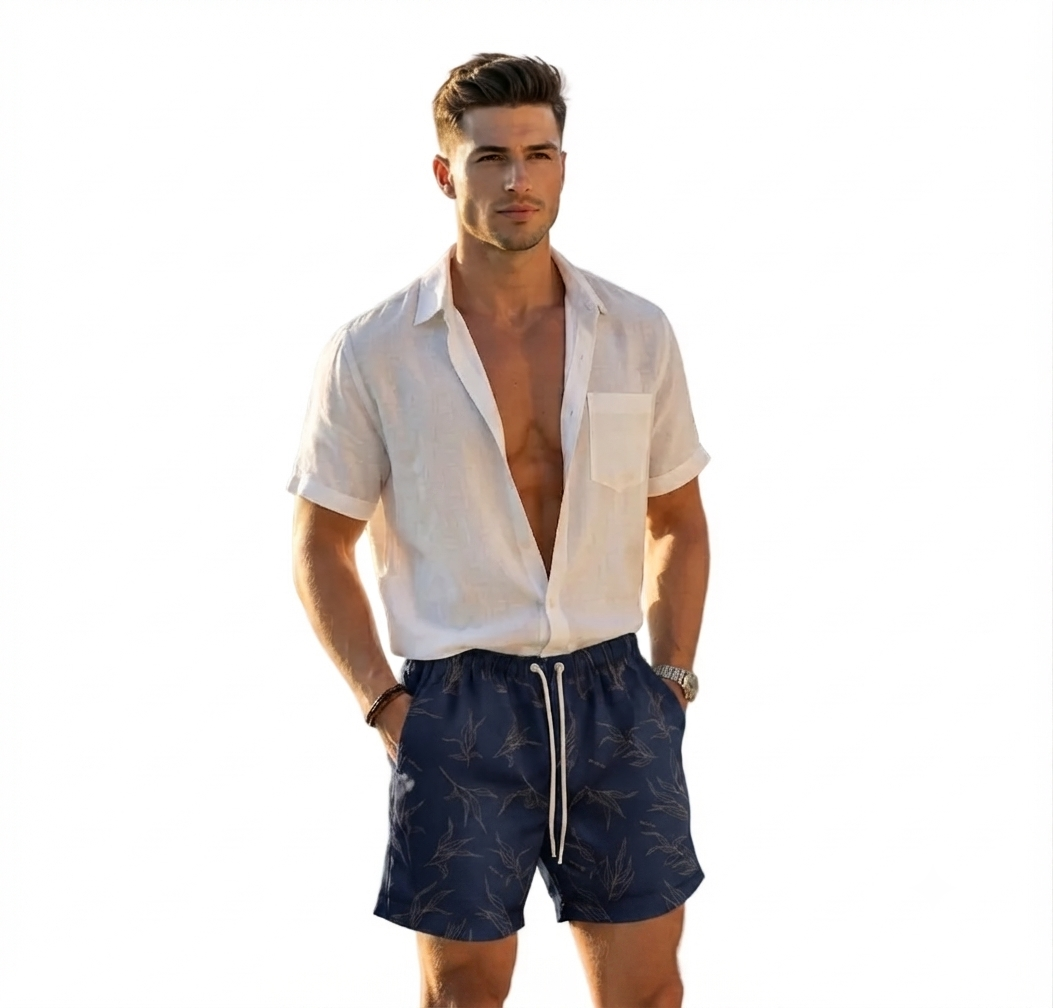 Bermuda Linho Estampado FBR 18245
