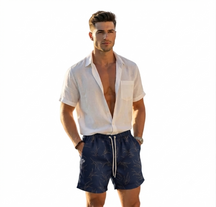 Bermuda Linho Estampado FBR 18245