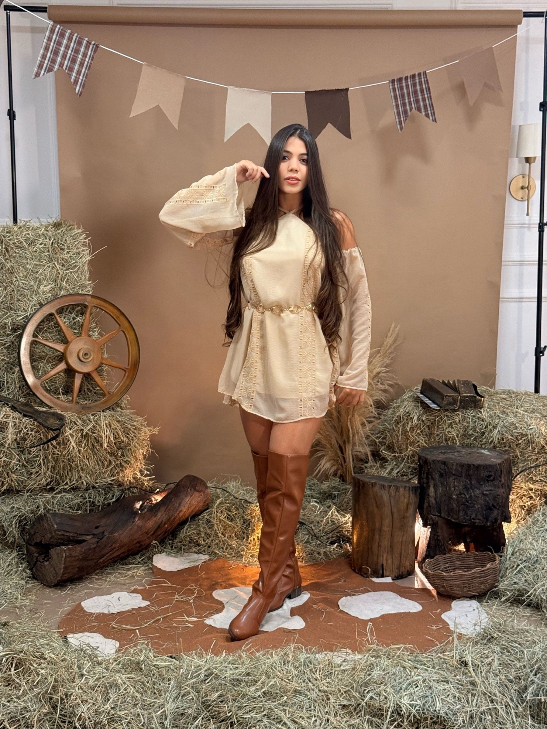Vestido Laponne Tule bordado