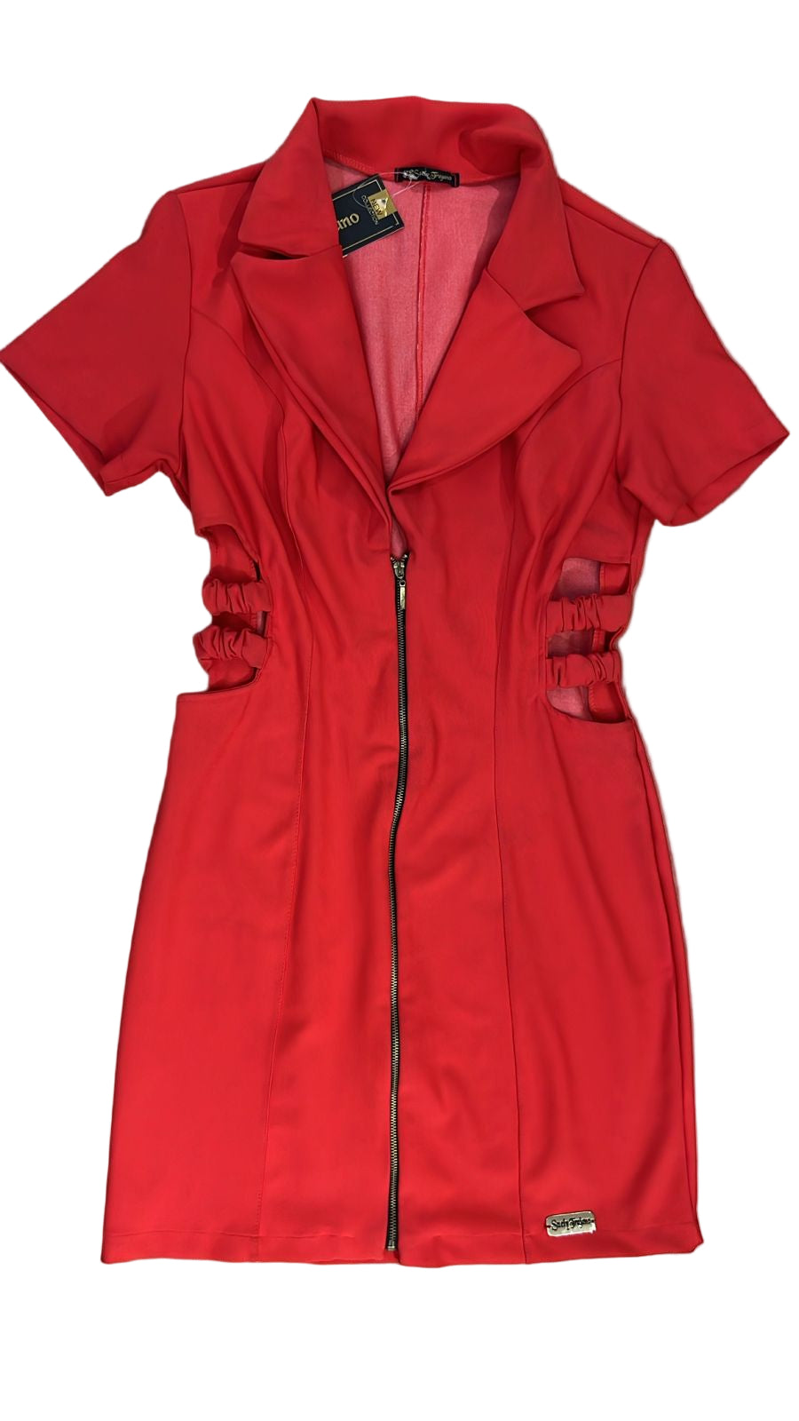 Vestido Suelly Mangas Recorte 3501 (382)