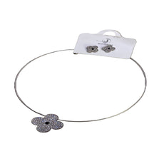 Kit Colar E Brinco Orgânico Flor 9000