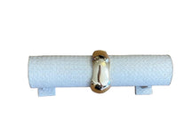 Bracelete Aço Inoxidável Textura Geométrica 10353