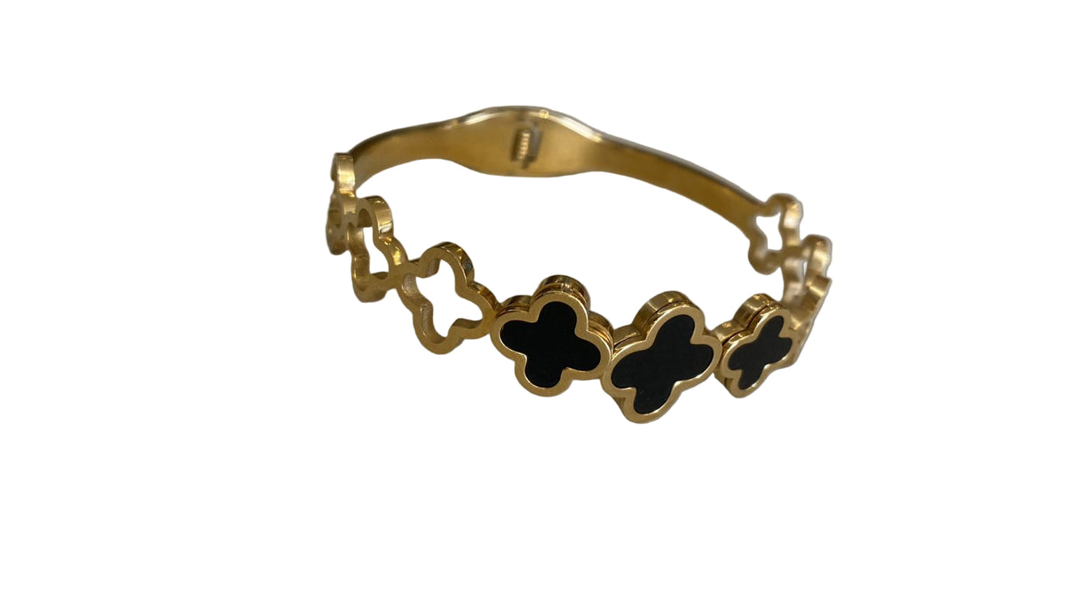 Bracelete Flor Aço Inoxidável 10353