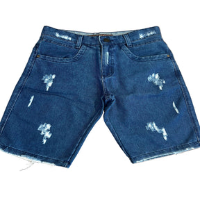 Bermuda Jeans Com Destroyd