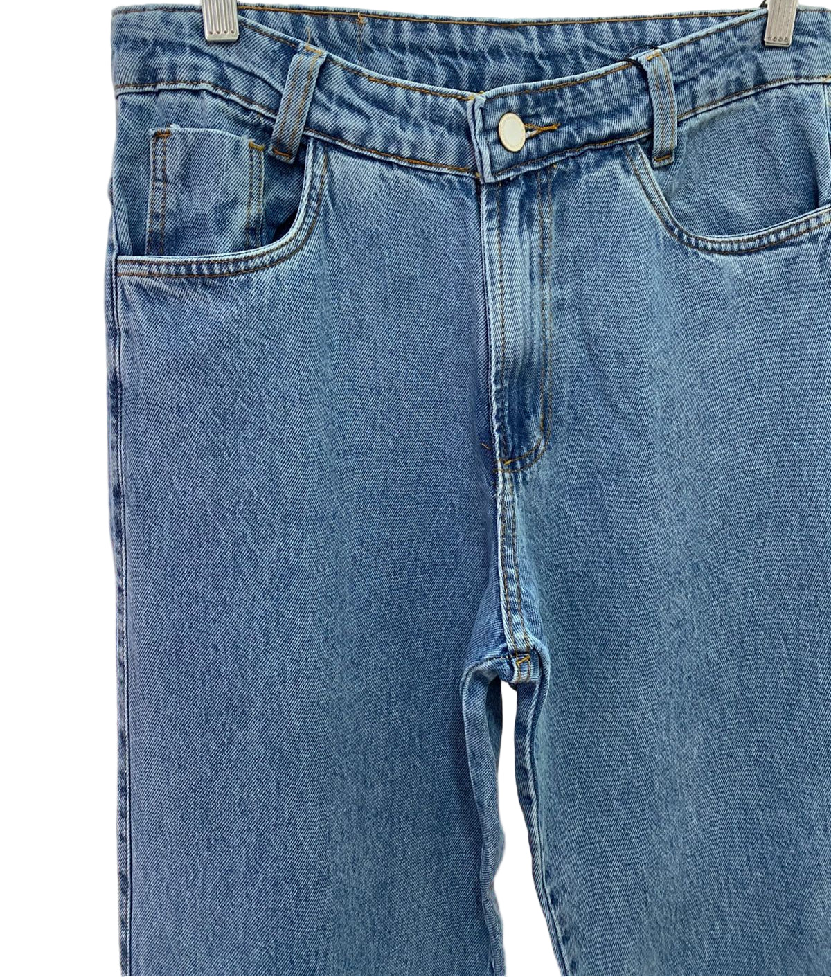Calça Inspiração Wide Leg Botão Branco 10440