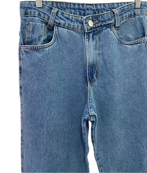 Calça Inspiração Wide Leg Botão Branco 10440