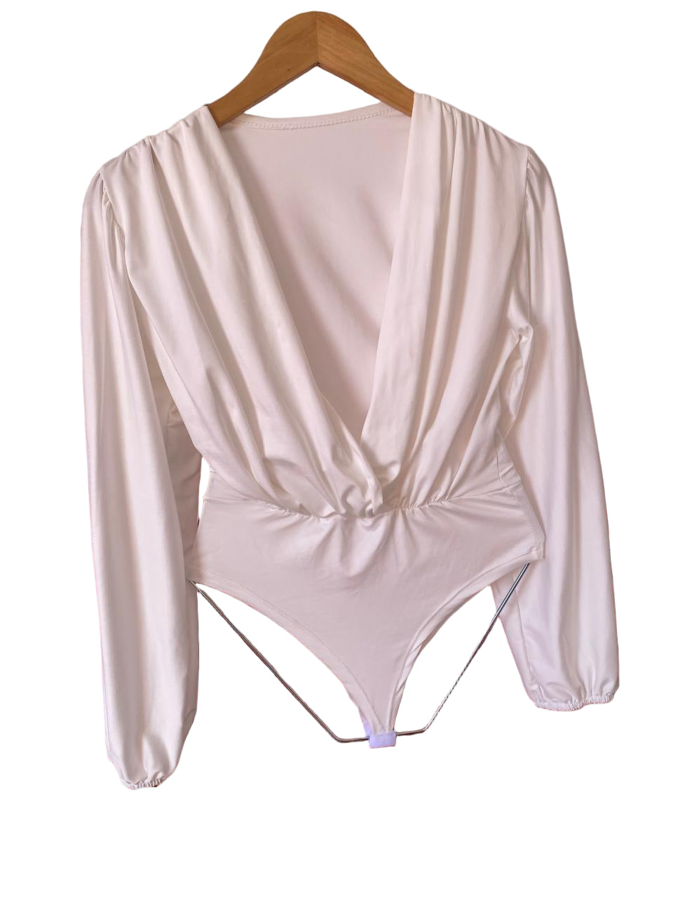 Body Poliamida Manga Longa Cavado Busto 10551