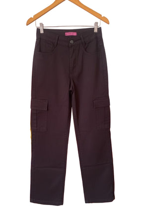 Calça Prime Cargo Wide Leg Preta 10408
