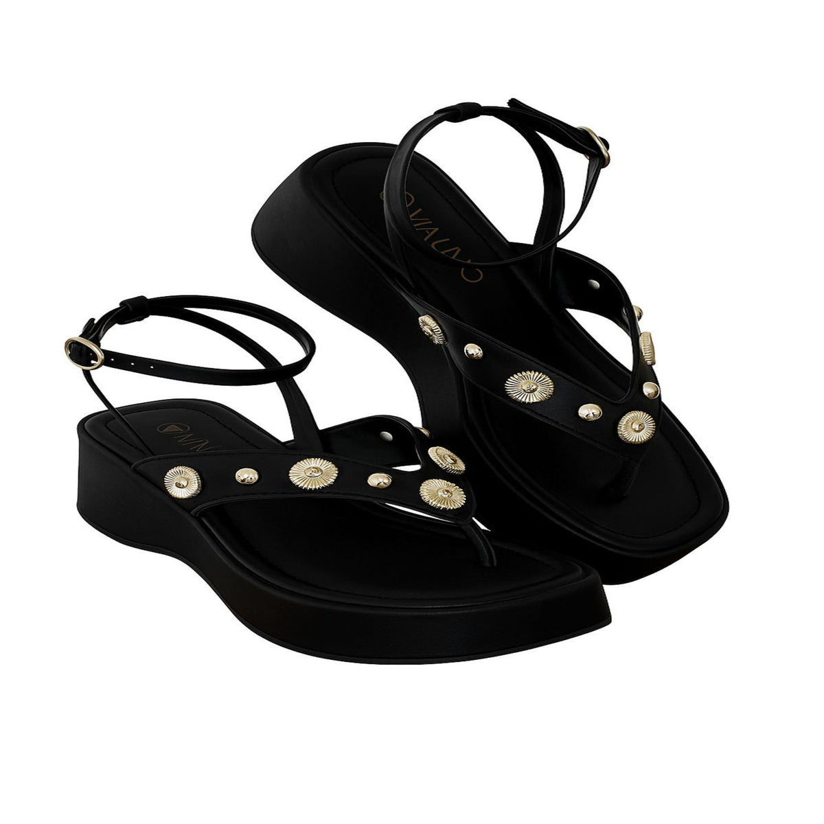 Tamanco c/ Traseira Detalhe Dourado 237645