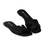 Rasteira S/ Traseira preta com Gliter 246815