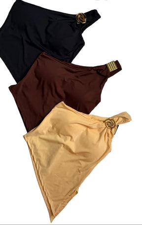 Blusa alça única assimétrica