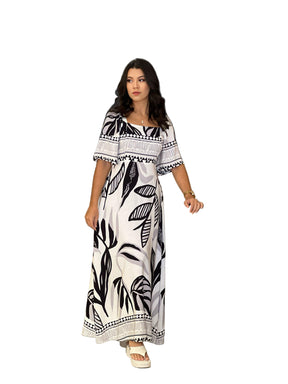 Vestido Longo C/Mangas 10280