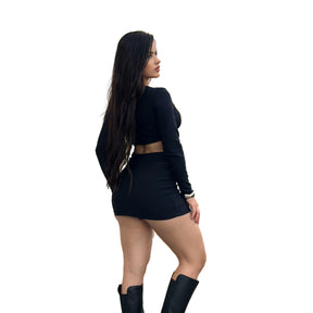 Conjunto Montaria Short E Saia Cinto Triplo 10576