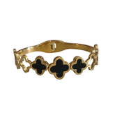 Bracelete Flor Aço Inoxidável 10353