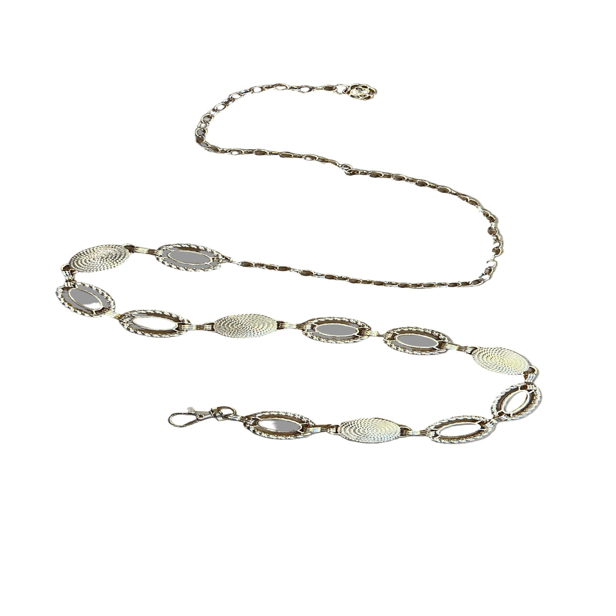 Cinto Em Correntes Fivelas Espiral Oval 935