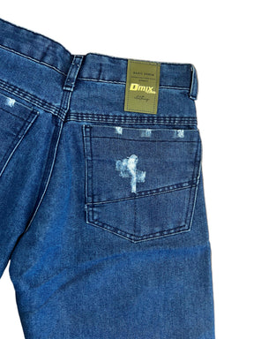 Bermuda Jeans Com Destroyd