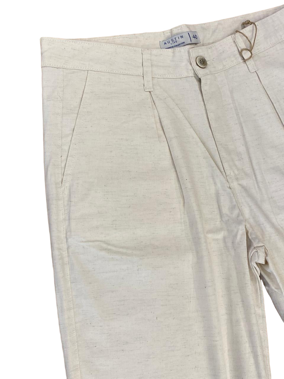 Calça Viscolinho Austin Bege 129605