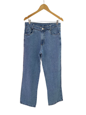 Calça Inspiração Wide Leg Botão Branco 10440