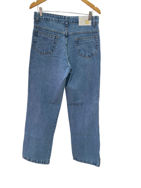 Calça Inspiração Wide Leg Botão Branco 10440