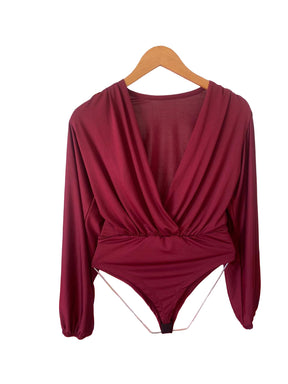 Body Poliamida Manga Longa Cavado Busto 10551