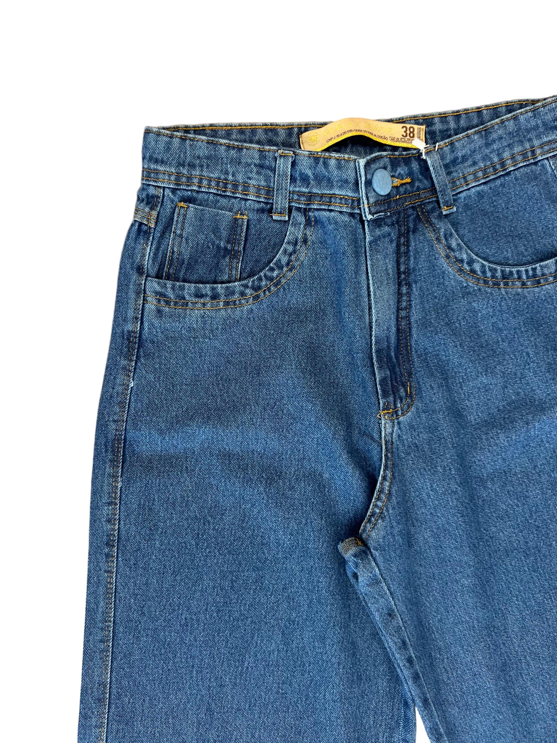 Calça Replex Wide Leg Botão Tecido 8298