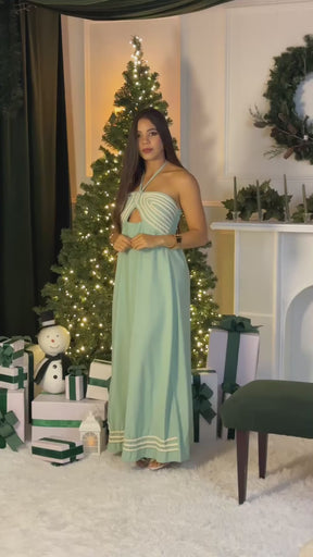 Vestido Longo Busto D/Cordão